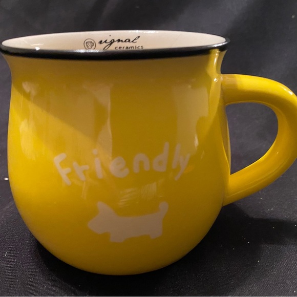 Original Ceramics Retro Ceramic Color Glazed Pot-bellied Mug Cup with Scotty Dog - Picture 4 of 7